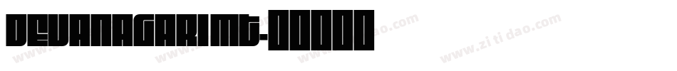 Devanagari MT字体转换